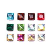 3D Nail Art Decoration, Glass, Square, DIY, more colors for choice, 8x8mm, 10PCs/Lot, Sold By Lot