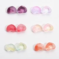 3D Nail Art Decoration, Glass, Heart, DIY, more colors for choice, 10x8mm, 10PCs/Lot, Sold By Lot