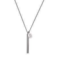 Titan stål halsband, hög kvalitet klädd och aldrig blekna, mode smycken & Unisex, ursprungliga färgen, Längd Ca 69 cm, Säljs av PC