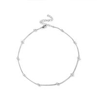 Collar de Aleación de Zinc, con 3.5cm extender cadena, chapado en color de plata, Joyería & para mujer, libre de níquel, plomo & cadmio, longitud aproximado 38 cm, Vendido por UD