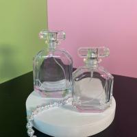 Glass Perfume Bottle, with Aluminum Alloy, portable & durable & different size for choice, clear, Sold By PC