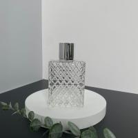 Glass Perfume Bottle, with Aluminum Alloy, portable & durable, clear, 63x33x112mm, Sold By PC