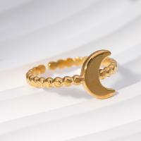 Edelstahl Ringe, 304 Edelstahl, Mond, plattiert, Modeschmuck & verschiedene Größen vorhanden & für Frau, keine, verkauft von PC