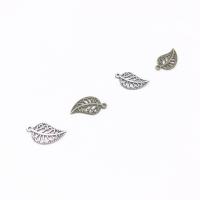 Tibetan Style Leaf Pendants, vintage & DIY, more colors for choice, nickel, lead & cadmium free, 10x18mm, Hole:Approx 2.5mm, Sold By PC