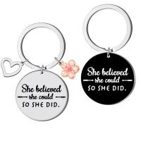 Stainless Steel Key Clasp 304 Stainless Steel printing Unisex  Sold By PC