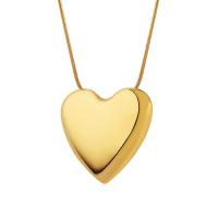Titanium Steel Necklace, with 5cm extender chain, Heart, Vacuum Ion Plating, vintage & for woman, more colors for choice, 27x27mm, Length:Approx 40 cm, Sold By PC