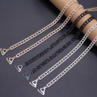 Jewelry Accessories Rhinestone with Zinc Alloy plated adjustable & for woman Length Approx 42 cm Sold By Pair