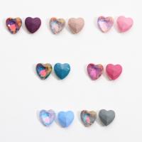 Мода ногтей Поставки, Стеклянный, Сердце, DIY, Много цветов для выбора, 8x8mm, 10ПК/Лот, продается Лот