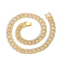 Zinc Alloy Bracelet and Necklace plated & for man & with rhinestone 11mm Sold By PC