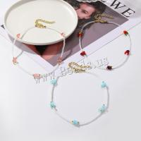 Zinc Alloy Jewelry Necklace with Crystal fashion jewelry & for woman & with rhinestone Crystal CAL Length 38 cm Sold By PC