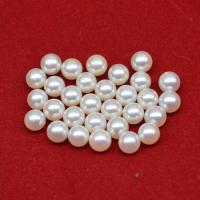 Cultured No Hole Freshwater Pearl Beads Round Natural & DIY white Sold By PC
