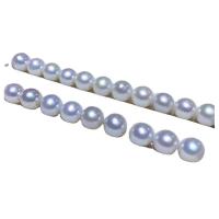 Runde ferskvandskulturperle Beads, Ferskvandsperle, Naturligt & du kan DIY & forskellig størrelse for valg & ingen hul, hvid, Solgt af PC