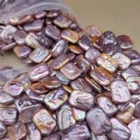 Cultured No Hole Freshwater Pearl Beads, Natural & DIY, multi-colored, 14-15mm, Sold By PC