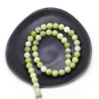 Jade Perlen, Chinesisch+Jade, rund, DIY & verschiedene Größen vorhanden, grün, verkauft per ca. 38 cm Strang