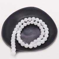 Natural Chalcedony Bead, White Chalcedony, Round, DIY & different size for choice, yellow, Sold Per Approx 38 cm Strand
