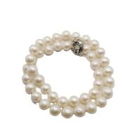 Natural Freshwater Pearl Necklace, Potato, for woman, white, 10-11mm, Length:Approx 45 cm, Sold By PC