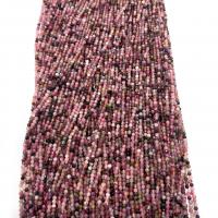 Mieszane Koraliki Gemstone, Turmalin, DIY & różnej wielkości do wyboru & fasetowany, mieszane kolory, sprzedawane na około 38 cm Strand
