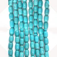 Turquoise Beads Blue Turquoise barrel DIY blue Sold Per Approx 38 cm Strand