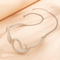 Fashion Choker halskæde, Zinc Alloy, med jern kæde, med 2.7inch extender kæde, forgyldt, mode smykker & for kvinde, flere farver til valg, nikkel, bly & cadmium fri, Længde Ca. 14.5 inch, Solgt af PC