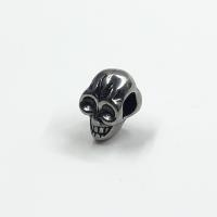 Stainless Steel Bracelet Finding Titanium Steel Skull DIY nickel lead & cadmium free Approx 4mm Sold By PC