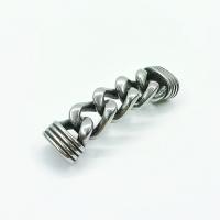 Stainless Steel Bracelet Finding, Titanium Steel, DIY, nickel, lead & cadmium free, Hole:Approx 12*6mm, Sold By PC