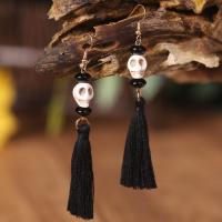 Fashion Fringe Earrings Polymer Clay handmade fashion jewelry & for woman 92mm Sold By Pair