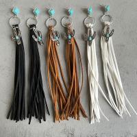 Fashion Fringe Earrings Zinc Alloy with turquoise plated fashion jewelry & for woman nickel lead & cadmium free 190mm Sold By Pair