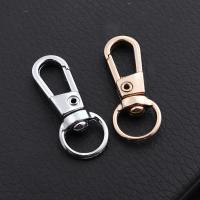 Tibetan Style Key Clasp, fashion jewelry, more colors for choice, nickel, lead & cadmium free, 32mm,10mm, Sold By PC