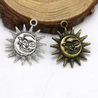 Tibetan Style Pendants, plated, vintage & DIY, more colors for choice, nickel, lead & cadmium free, 28x25x4mm, Sold By PC
