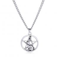 Stainless Steel Jewelry Necklace 304 Stainless Steel with 5cm extender chain Rabbit Unisex platinum color Length 45 cm Sold By PC
