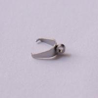 Stainless Steel Pinch Bail, 304 Stainless Steel, DIY, original color, 9x3.50mm, Hole:Approx 3x7mm, Sold By PC