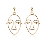 Tibetan Style Drop Earring, Face, plated, different styles for choice & for woman & hollow, Sold By Pair