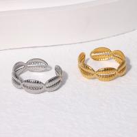 Stainless Steel Finger Ring 304 Stainless Steel Vacuum Ion Plating fashion jewelry & for woman 17.4mm Sold By PC