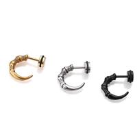 Titanium Steel  Earring Vacuum Ion Plating fashion jewelry & for man 18mm Sold By Bag