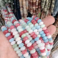 Perles de pierres précieuses mixtes, Pierre naturelle, abaque, DIY & différents matériaux pour le choix, plus de couleurs à choisir, 5x8mm, Vendu par Environ 38 cm brin