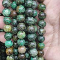 Turquoise Beads, African Turquoise, Round, DIY & different size for choice, mixed colors, Sold Per Approx 38 cm Strand