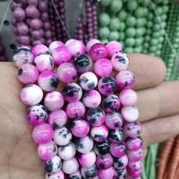 Jade Perlen, persische Jade, rund, DIY & verschiedene Größen vorhanden, gemischte Farben, verkauft per ca. 38 cm Strang