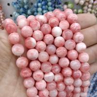 Jade Perlen, persische Jade, rund, poliert, DIY & verschiedene Größen vorhanden, Rosa, verkauft per ca. 38 cm Strang