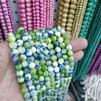 Natural Jade Beads, Persian Jade, Round, DIY & different size for choice, mixed colors, Sold Per Approx 38 cm Strand
