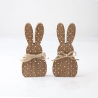 Easter decoration Middle Density Fibreboard with Linen Rabbit cute Sold By PC