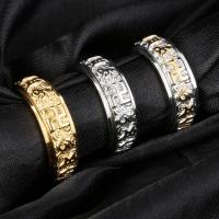 Titanium Steel Finger Ring, plated, fashion jewelry & Unisex & different size for choice, more colors for choice, nickel, lead & cadmium free, Sold By PC