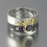 Zinc Alloy Ring Set 2 pieces & fashion jewelry & Unisex nickel lead & cadmium free Sold By Set