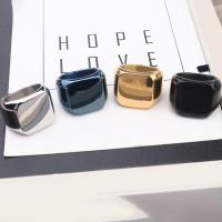 Titanium Čelik Finger Ring, pozlaćen, modni nakit & različite veličine za izbor & za čovjeka, više boja za izbor, 18mm, Prodano By PC