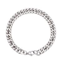 Stainless Steel Jewelry Bracelet 304 Stainless Steel polished fashion jewelry & Unisex original color Sold By PC