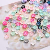 DIY Jewelry Supplies, Resin, Flower, more colors for choice, 7x2.50mm, 10PCs/Lot, Sold By Lot