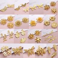 DIY Jewelry Supplies, Iron, with Tibetan Style, gold color plated, different styles for choice, 16-120mm, 10PCs/Lot, Sold By Lot