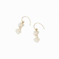 Freshwater Pearl Earrings 14K gold plated Natural & fashion jewelry & for woman two different colored Sold By Pair