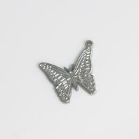 Stainless Steel Animal Pendants 304 Stainless Steel Butterfly cute & DIY original color Sold By PC