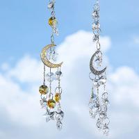 Hanging Ornaments, Clear Quartz, polished, DIY, more colors for choice, 1.57inch, Length:Approx 12.99 Inch, Sold By PC