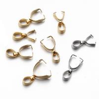 Stainless Steel Pinch Bail, 304 Stainless Steel, plated, DIY & different size for choice, more colors for choice, 20PCs/Bag, Sold By Bag
